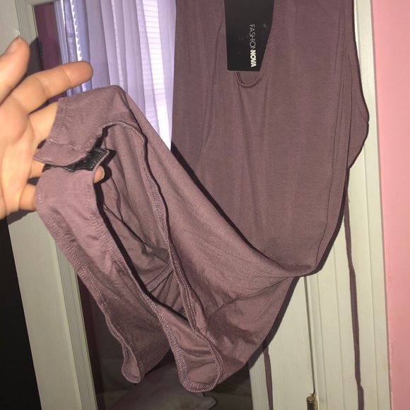 Fashion Nova Purple Bodysuit - Picture 3 of 4